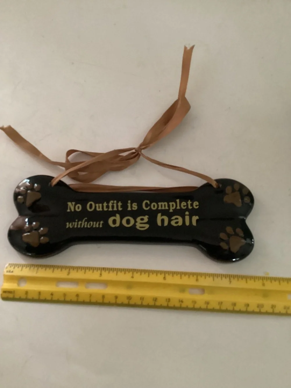 Funny Dog Theme Mug and Ceramic Bone-shaped Plaque